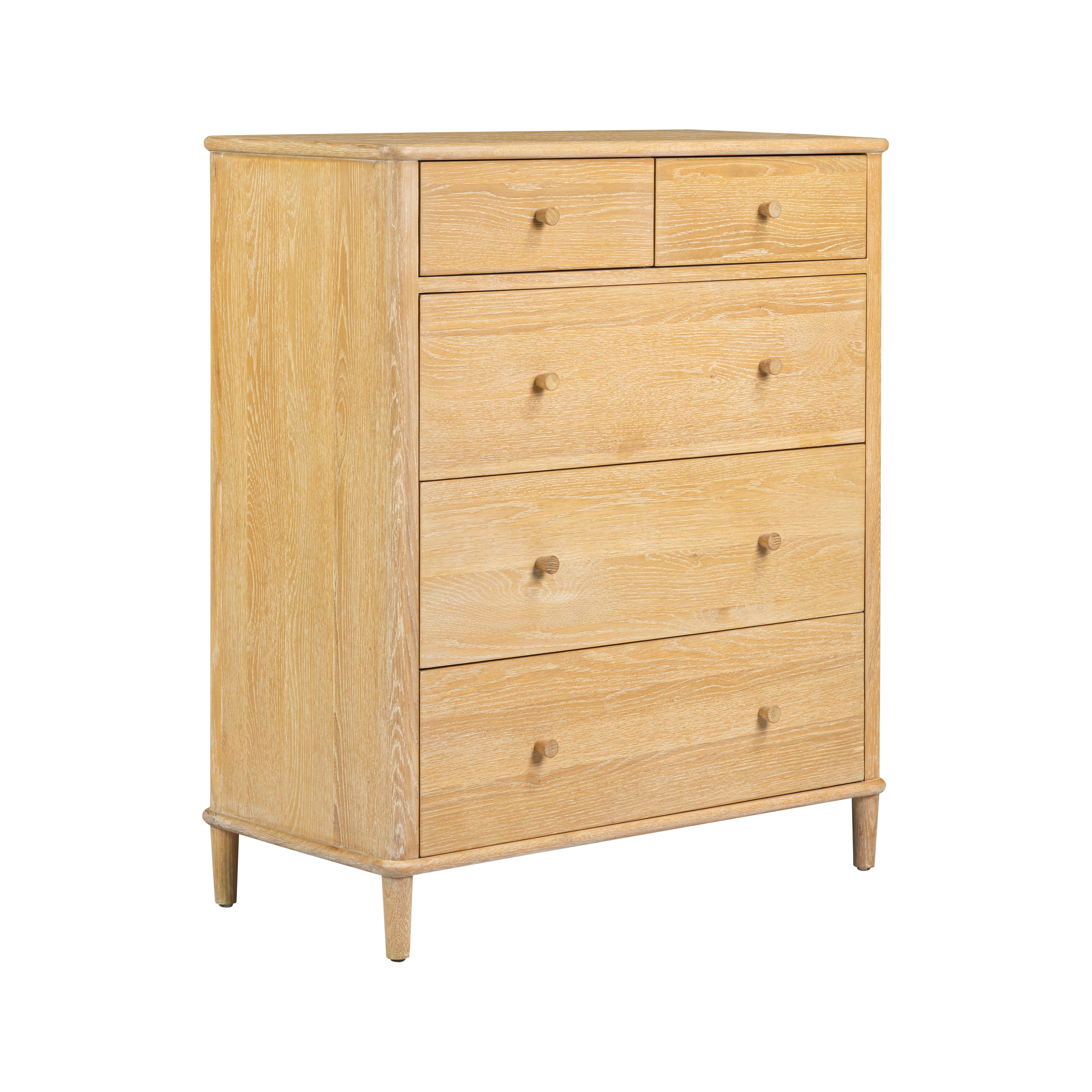Willow washed oak 5 DRAWER CHEST