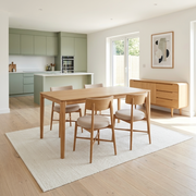 Set of 4 G-PLAN G Plan Flora Dining Chair Taupe fabric