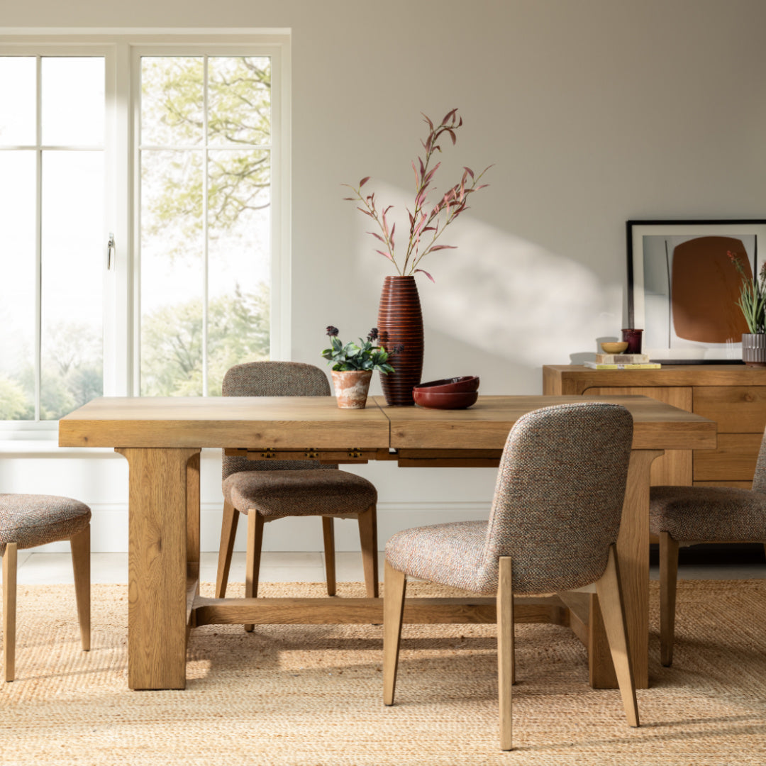 Wyatt Reclaimed Oak 184-260cm Extending Dining Table