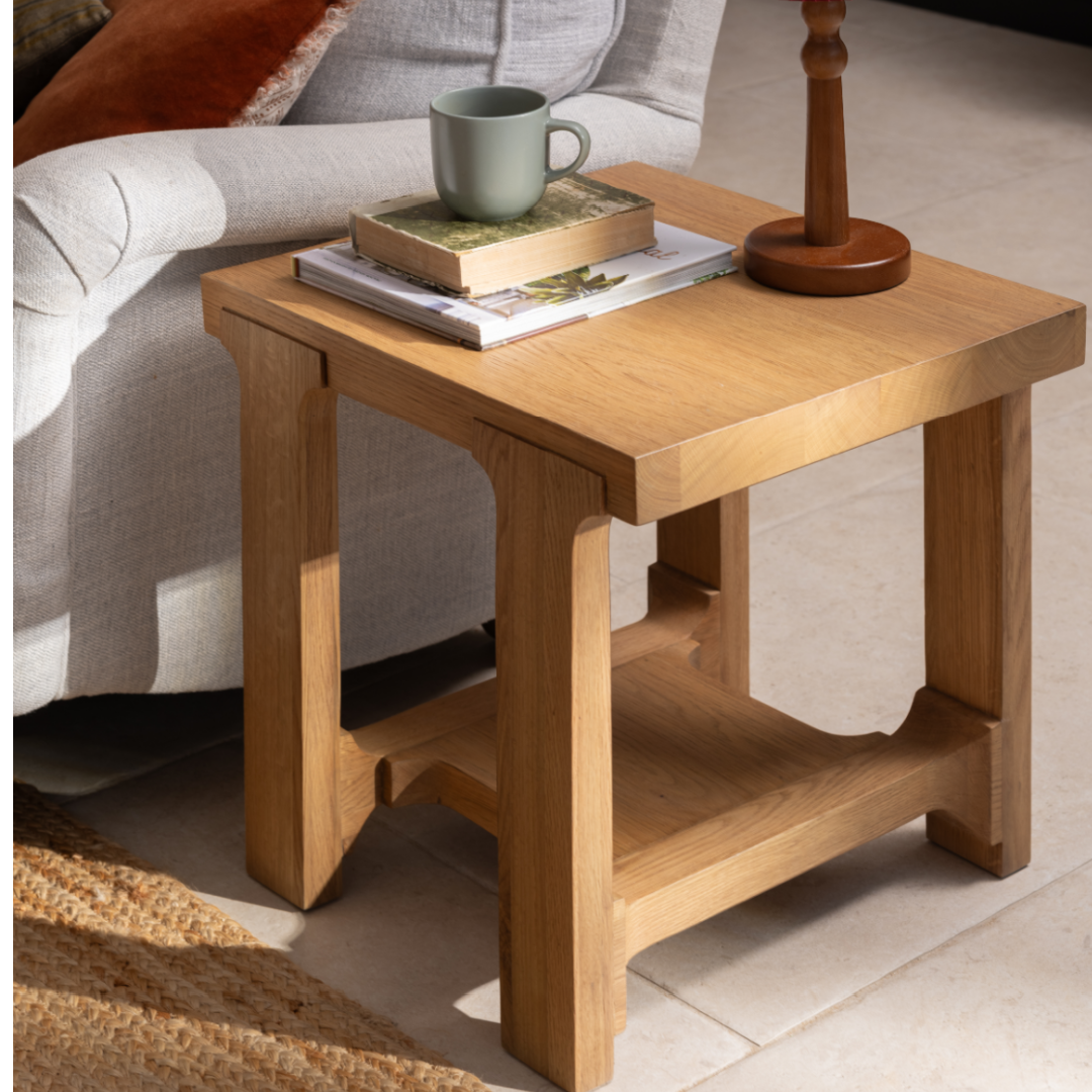 Wyatt Reclaimed Oak Lamp Table