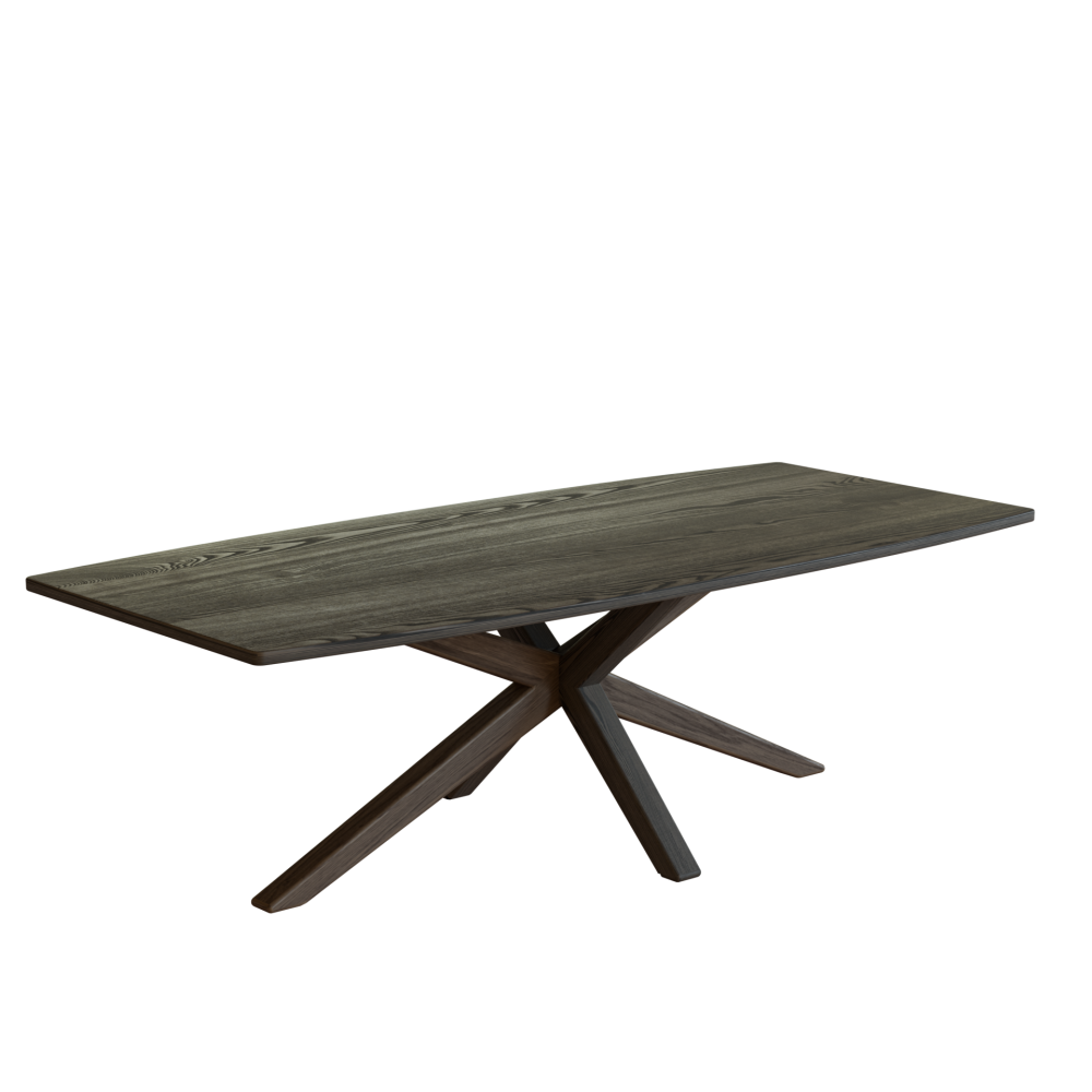 Kristensen Alcor Soft dining table with barrel-shaped top plate 200 x100