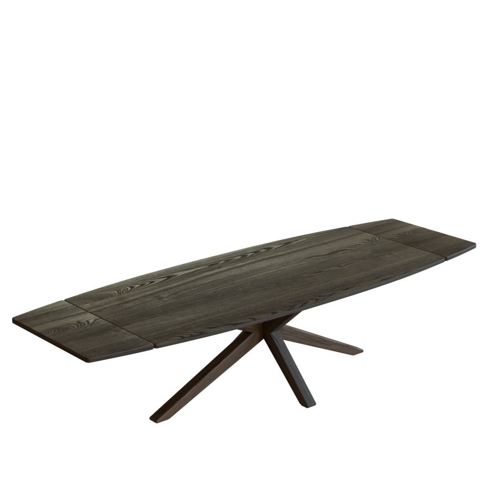 Kristensen Alcor Soft dining table with barrel-shaped top plate 200 x100