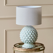 Verona Glazed Ceramic Table Lamp with Shade E27 60W