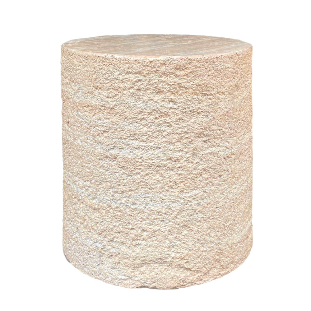 KRAFT LAMP TABLE WITH TEXTURED SIDE