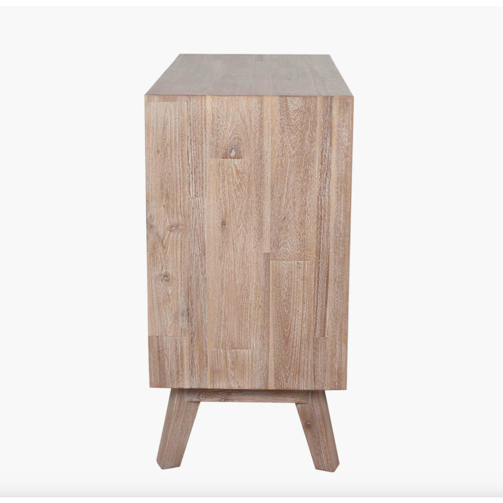 Kalmar Sand Wash Acacia Wood 3 Drawer Unit