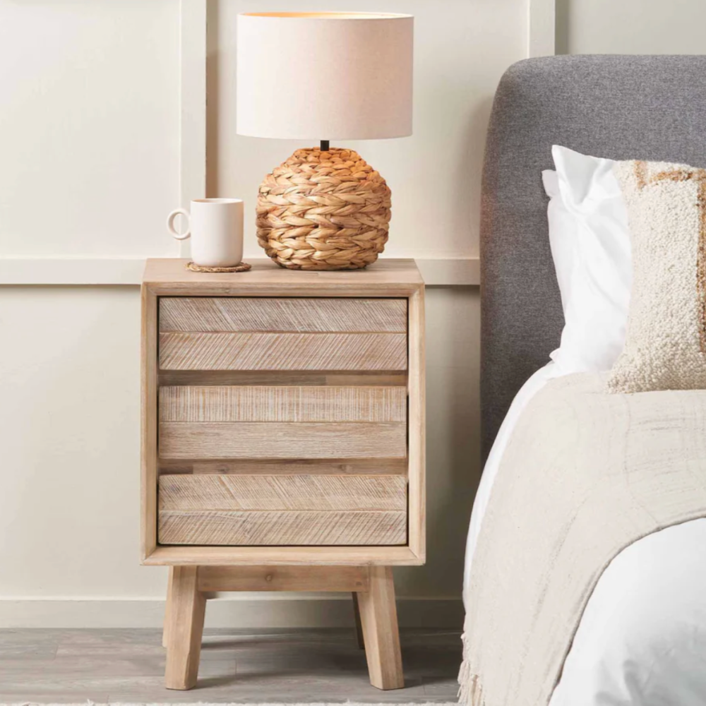 Kalmar Sand Wash Acacia Wood 4 Drawer Tall Unit