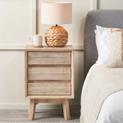 Kalmar Sand Wash Acacia Wood 4 Drawer Tall Unit