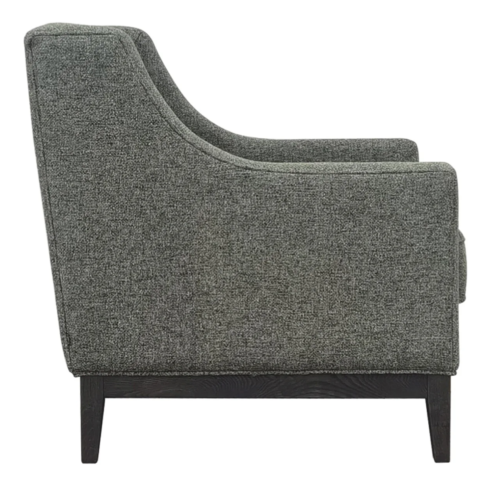Theodore Buttoned Armchair Forest Green