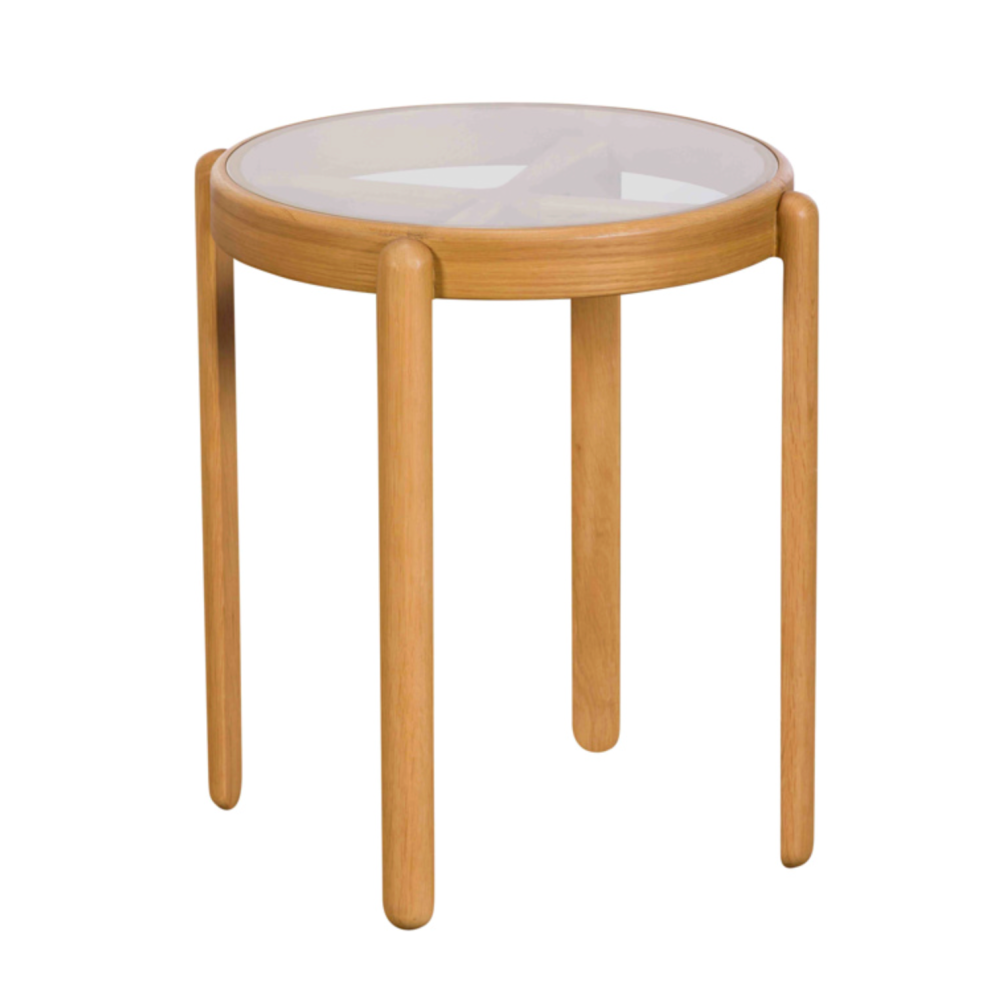 Winchester G-Plan GLASS TOP SIDE TABLE !New!