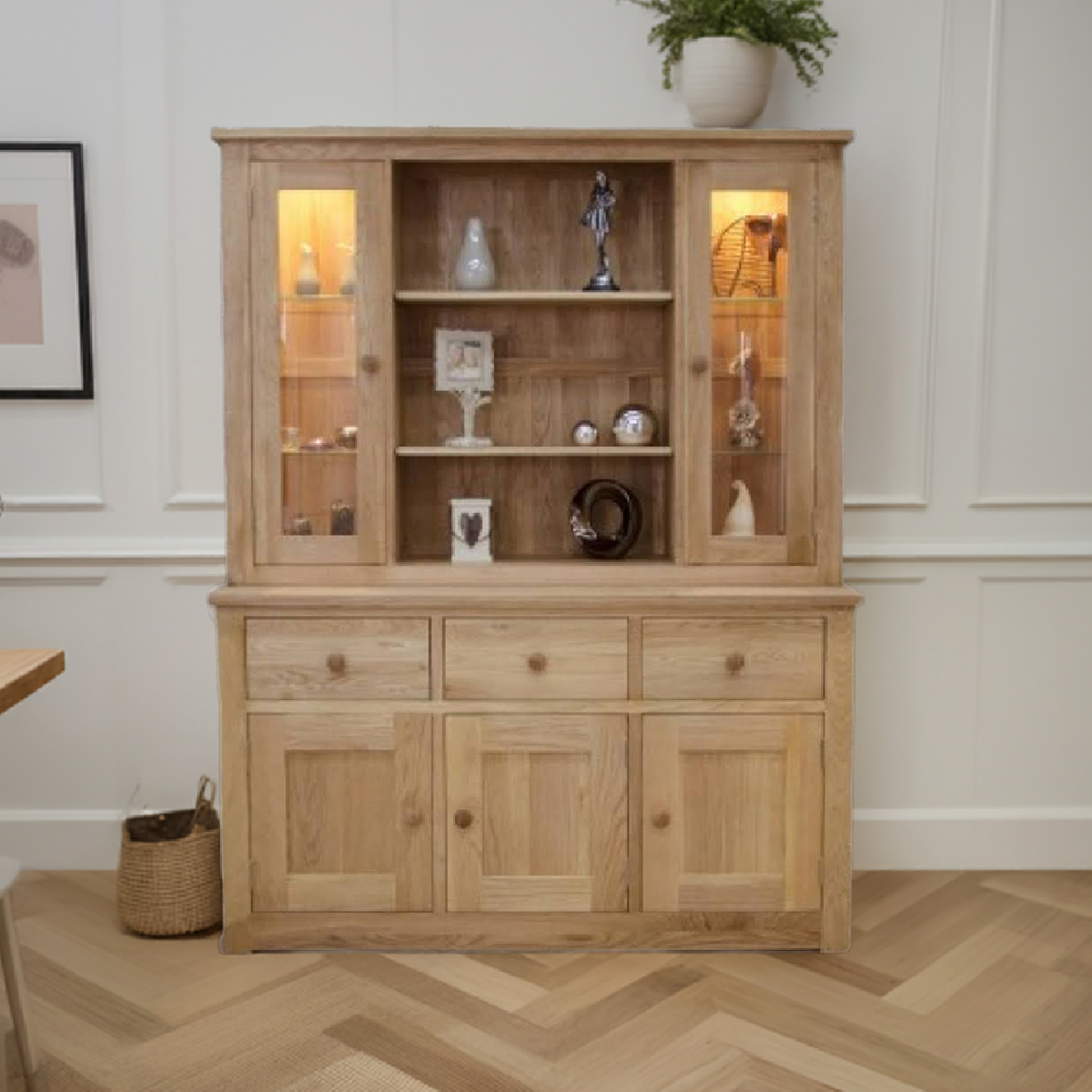 Torino Contemporary Oak Large Dresser
