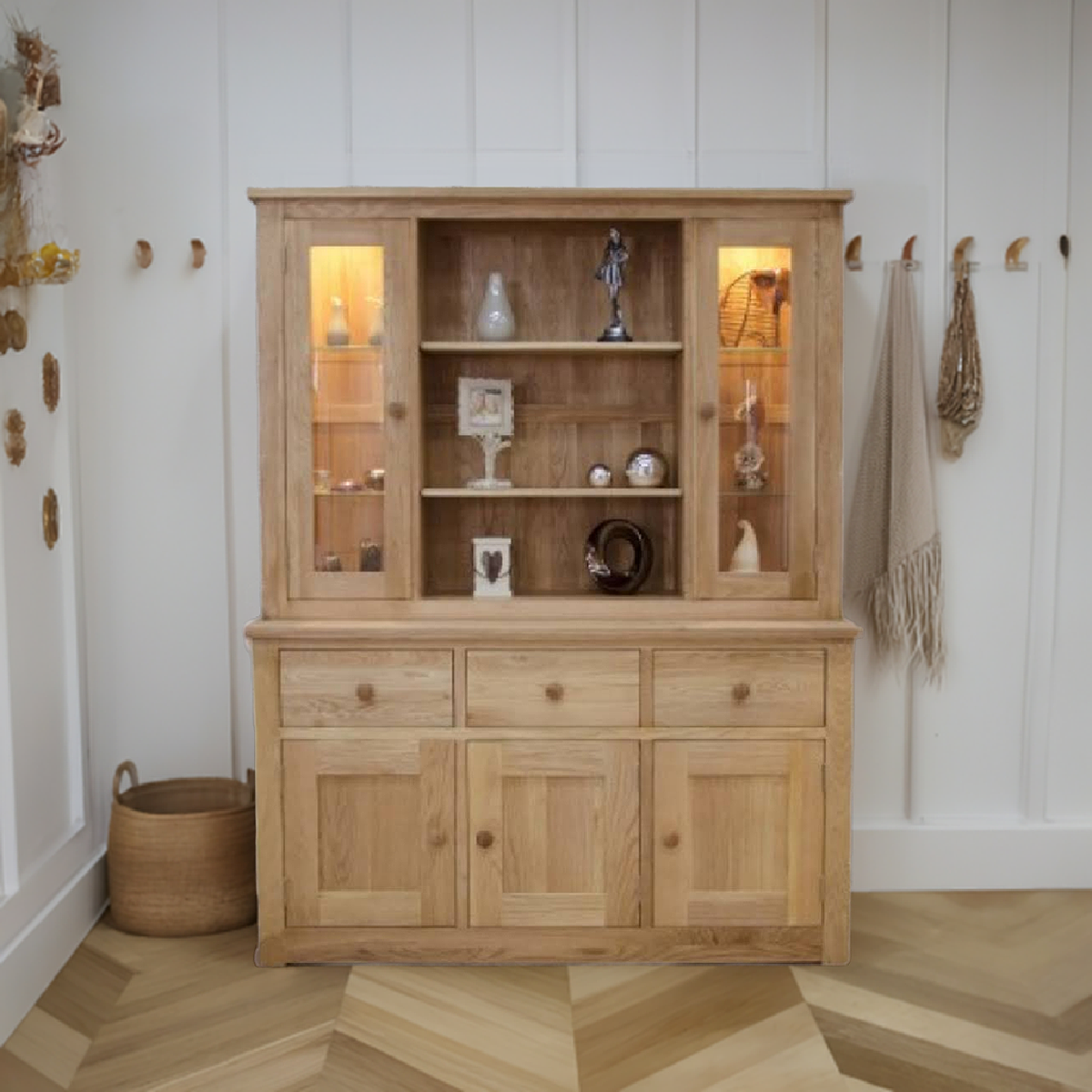 Torino Contemporary Oak Large Dresser