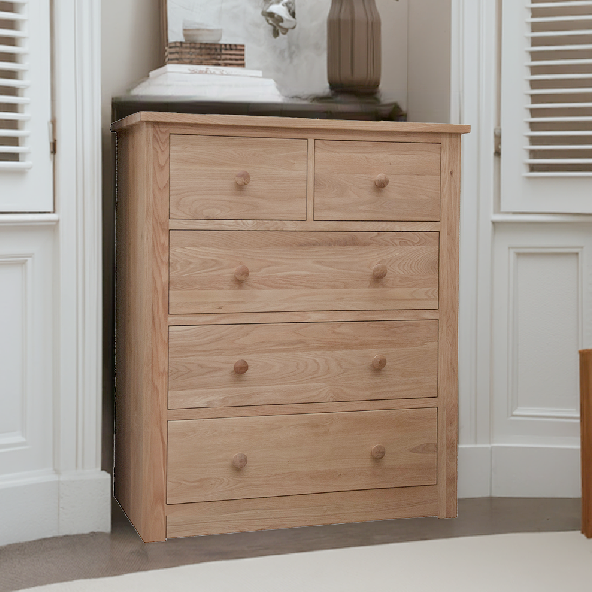 Torino Solid Oak 2/3 Jumbo Chest