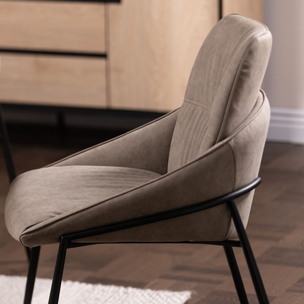 JACKSON DINING CHAIR TAUPE