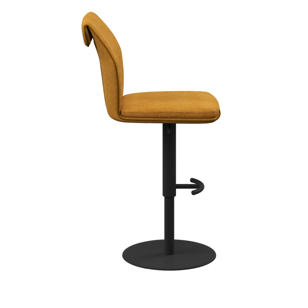 Sicily Fabric Bar Stool Green Mustard