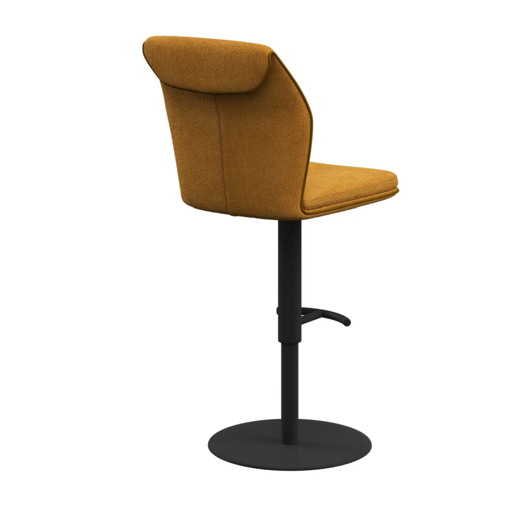 Sicily Fabric Bar Stool Green Mustard