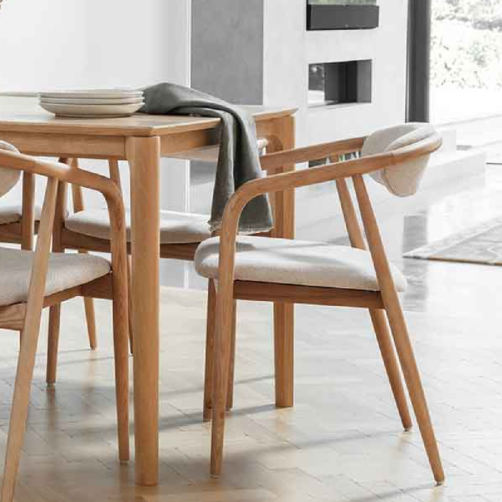 G Plan Isabelle Retro Dining Arm Chair in Taupe
