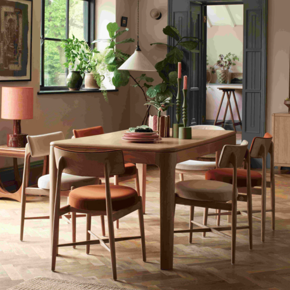 G-PLAN MADDISON 160CM-210CM EXTENDING DINING TABLE Sets with florence chairs