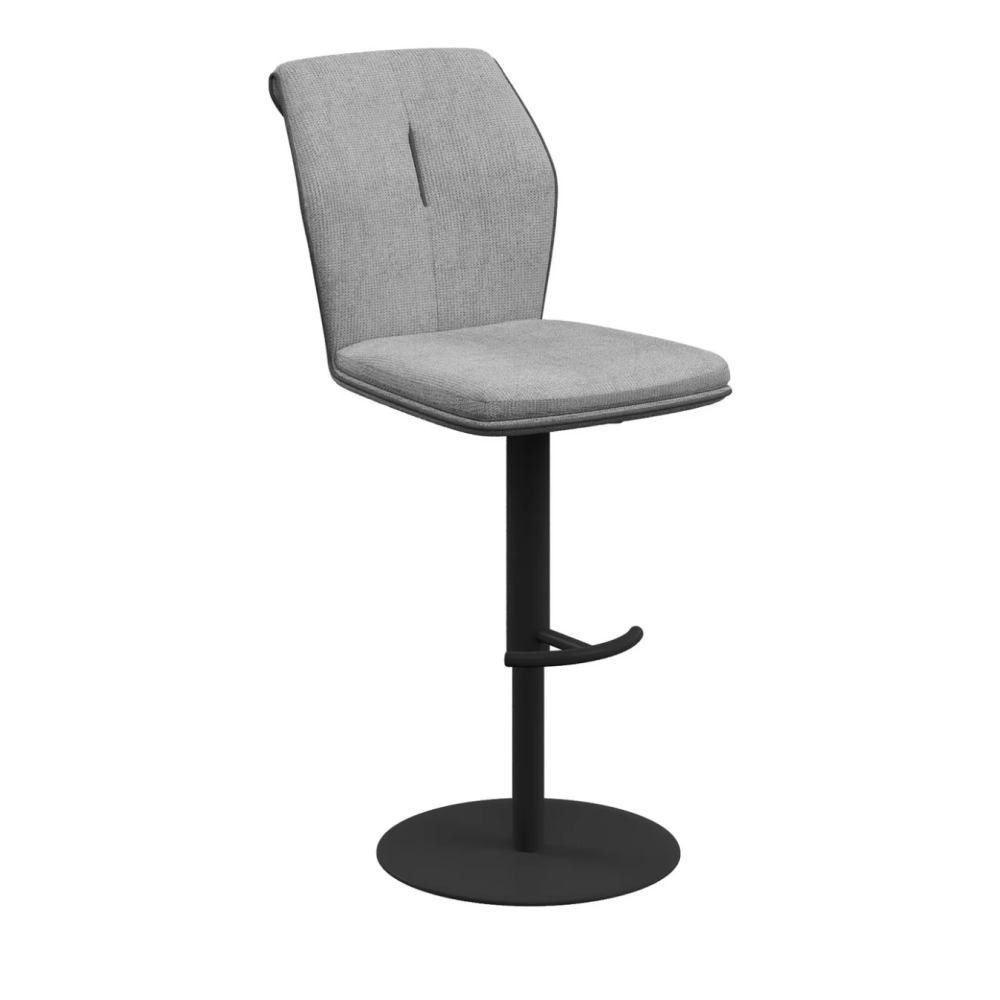 Sicily Fabric Bar Stool Light grey