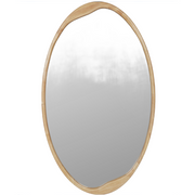 Hague Oval Natural Wood Mirror 119cm