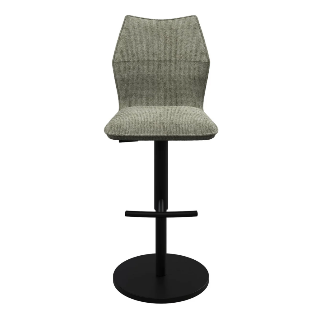 Como Fabric Bar Stool Green