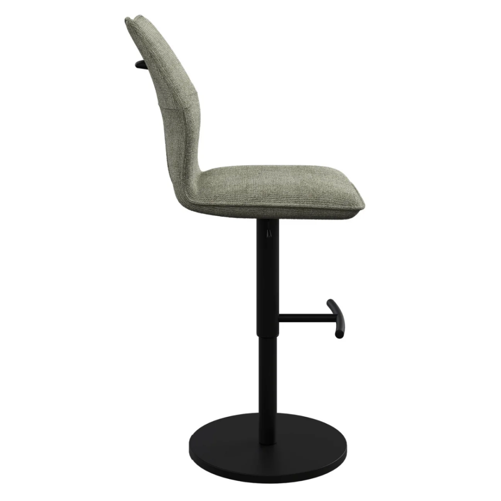 Como Fabric Bar Stool Green