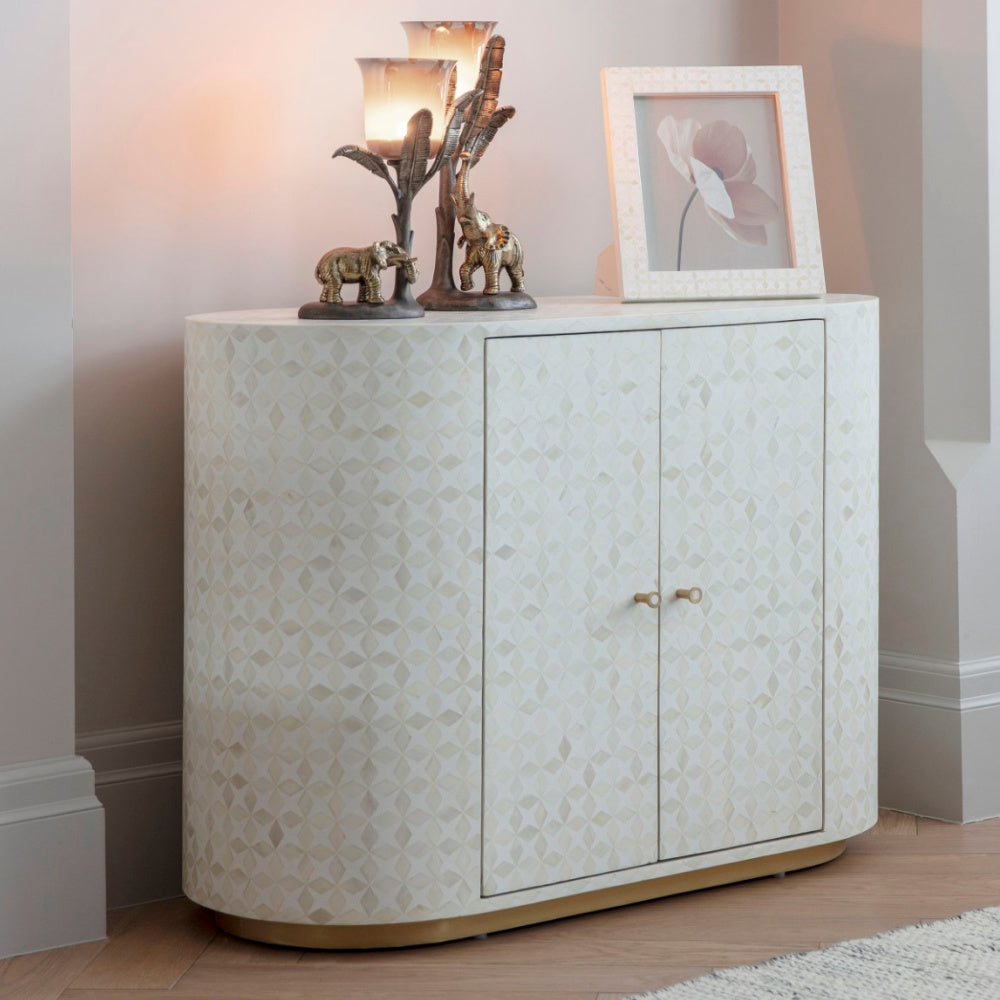 Aspen Bone Inlay Two Door Cabinet
