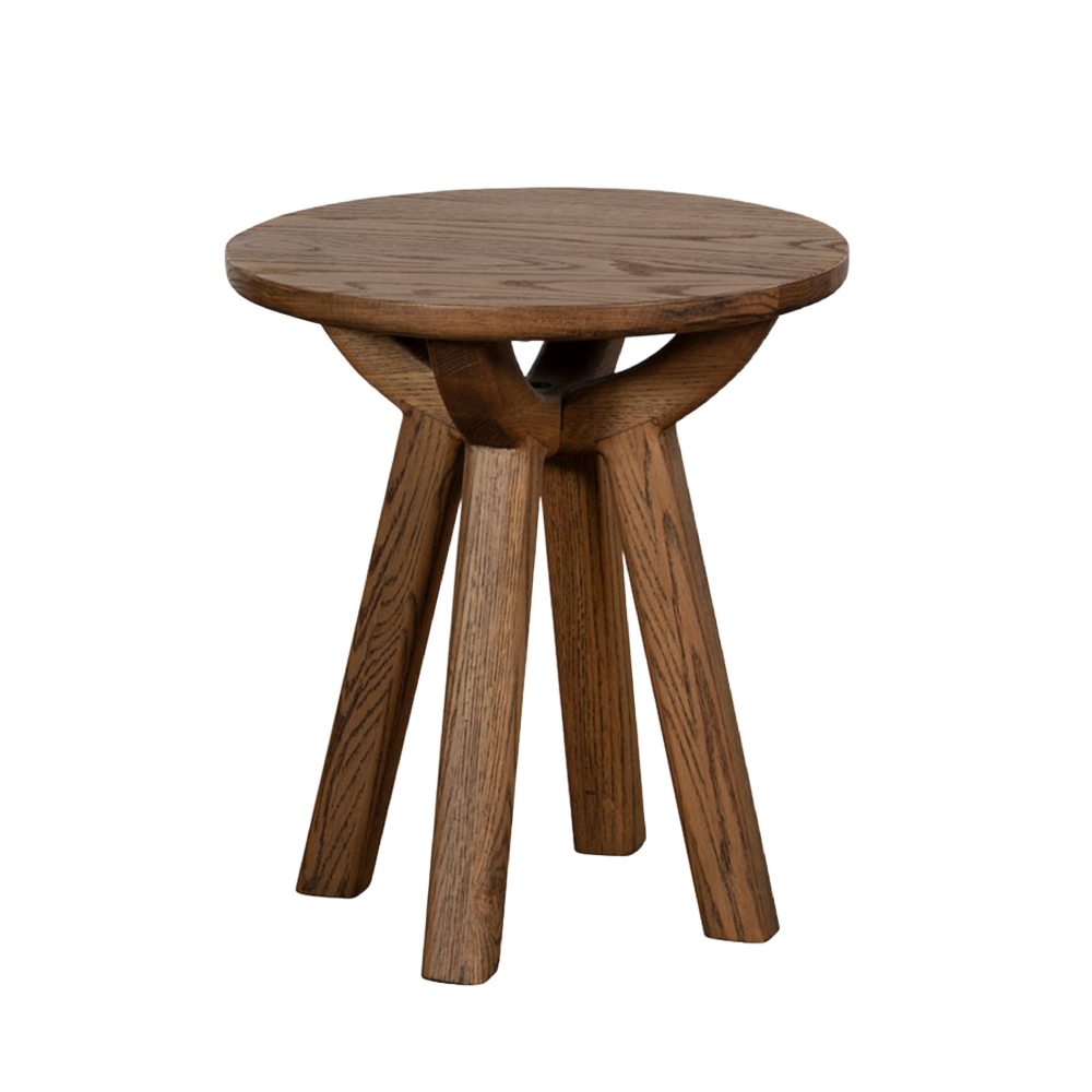 Austin Warm Oak Side Lamp Table