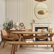 Austin Warm Oak 240cm Dining Table