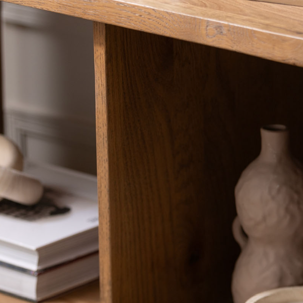 Austin Warm Oak Open Display Bookcase