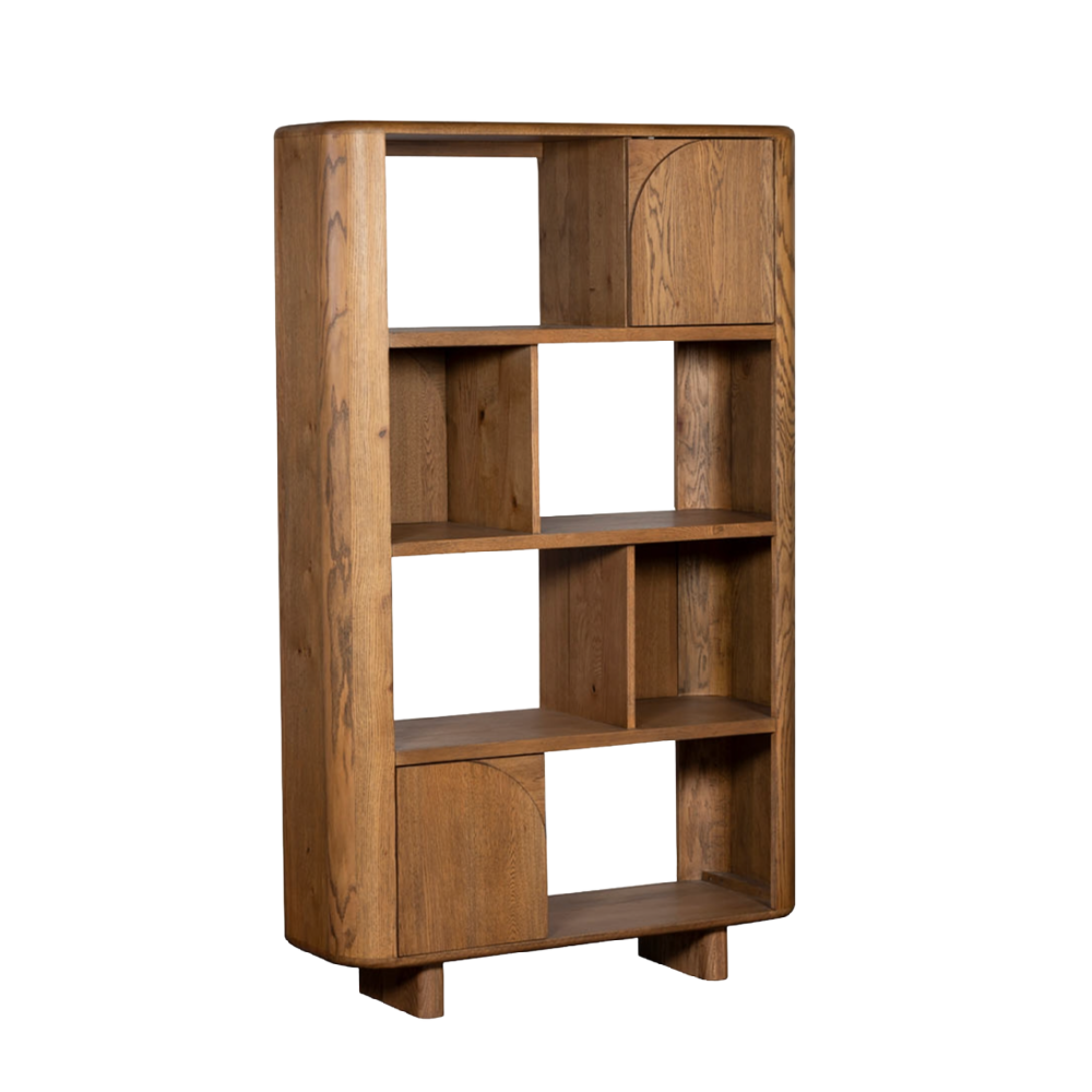 Austin Warm Oak Open Display Bookcase