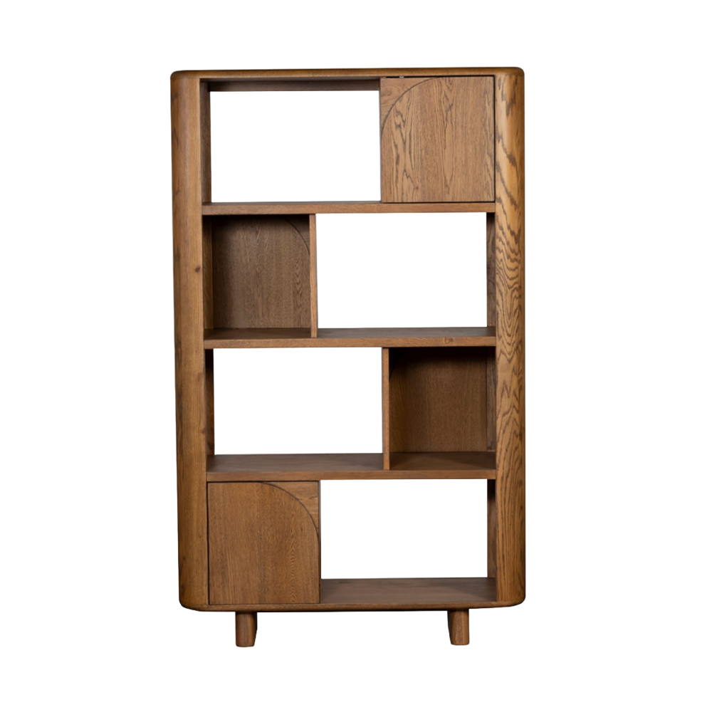 Austin Warm Oak Open Display Bookcase