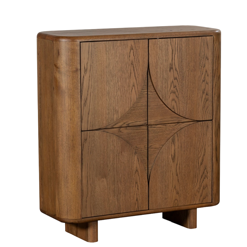 Austin Warm Oak Highboard Cabinet