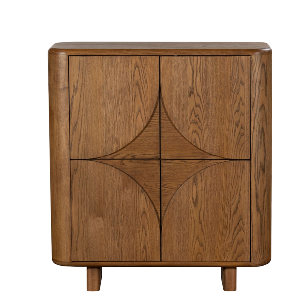 Austin Warm Oak Highboard Cabinet