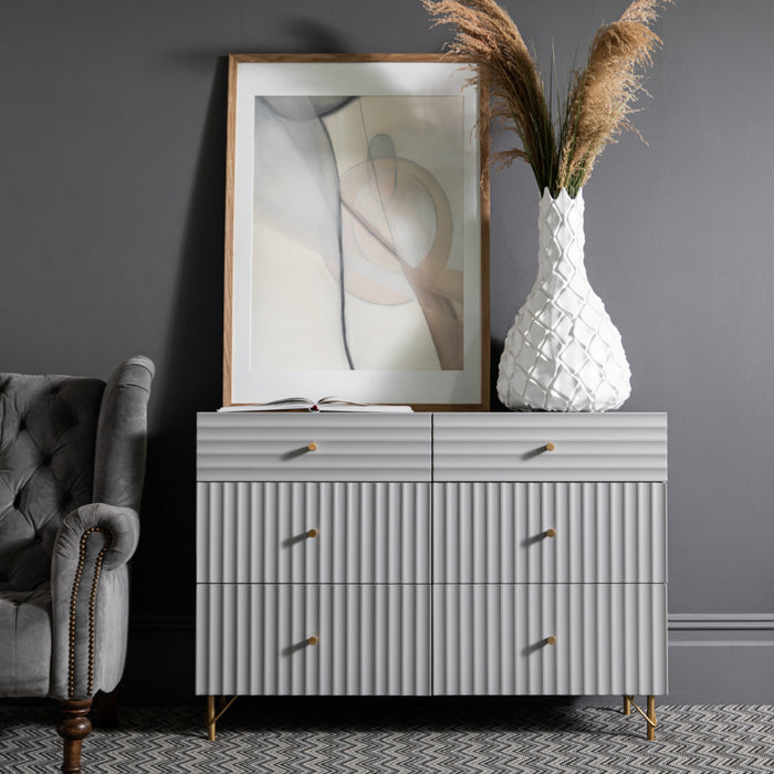 Ava 6 Drawer Wide Chest
