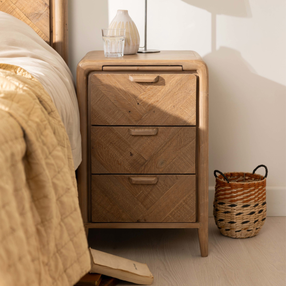 Atauro SMALL 3 DRAWER BEDSIDE