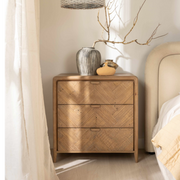 Atauro 3 Drawer Bedside Chest