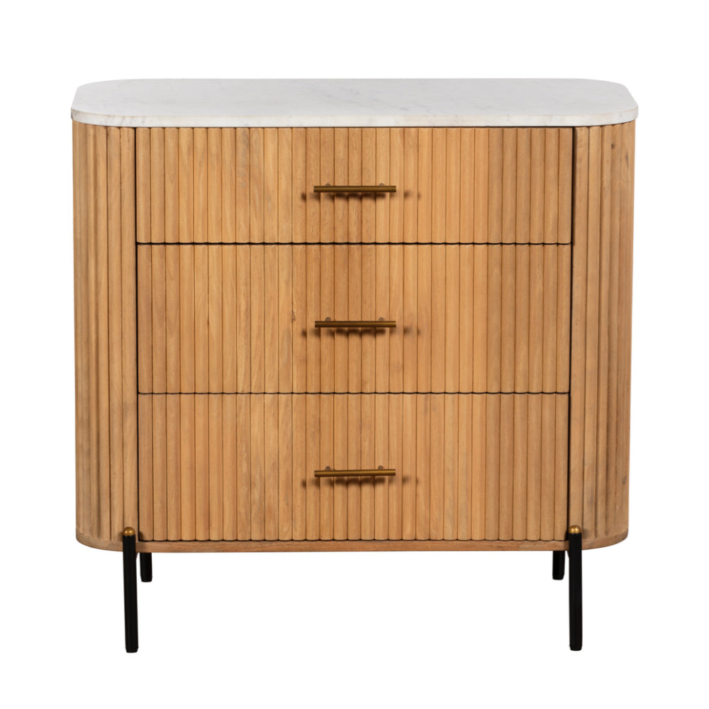 Reed 3 Drawer Bedside /Chest of Drawers