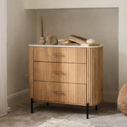 Reed 3 Drawer Bedside /Chest of Drawers