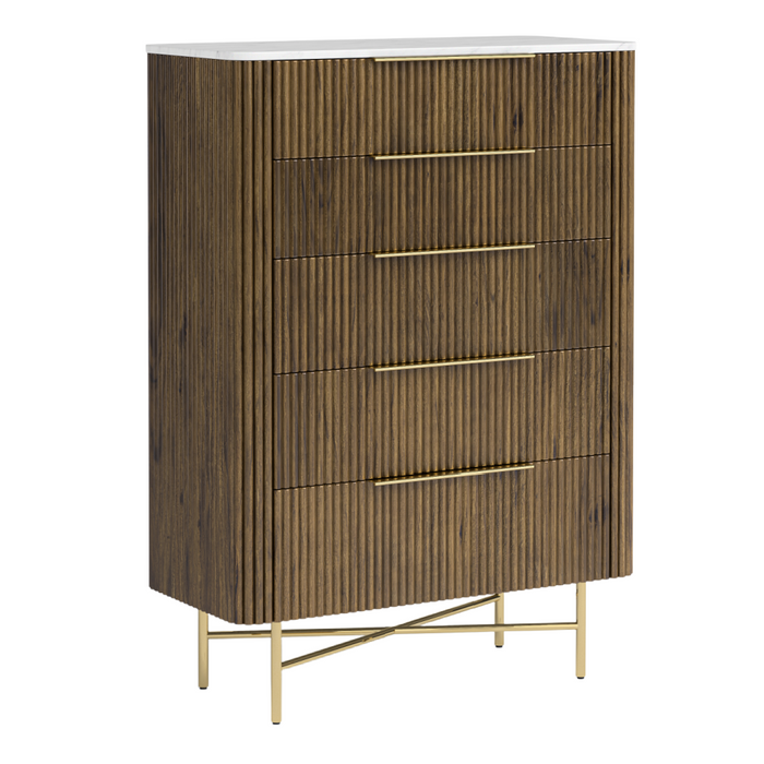 Lucas  5 Drawer `Chest of Drawers