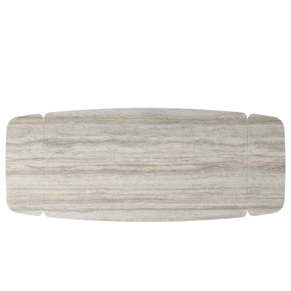 Modena 160-220cm Travertine Ceramic Extending Dining Table