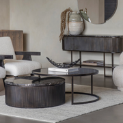 Belvedere Black Set of 2 Nesting Coffee Tables