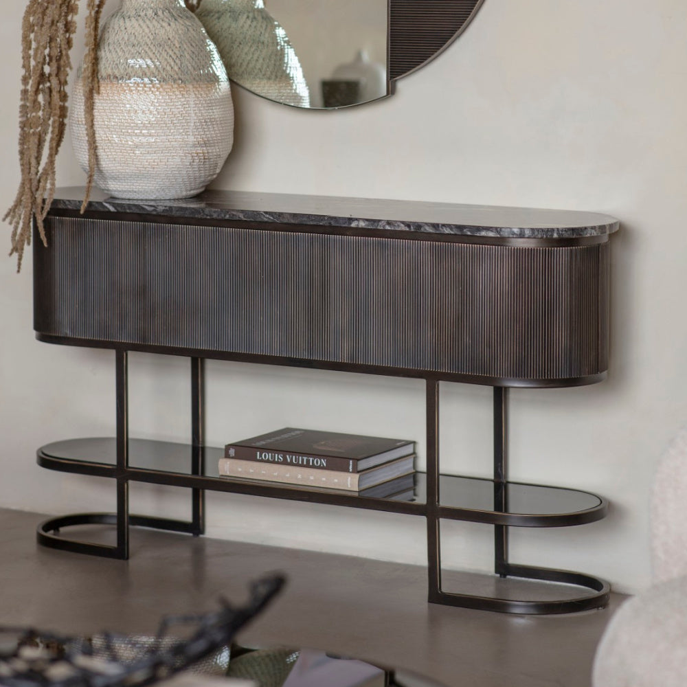 Belvedere Black Console Table