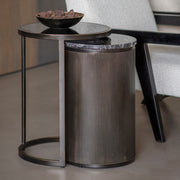 Belvedere Black Set of 2 Nesting Side Tables