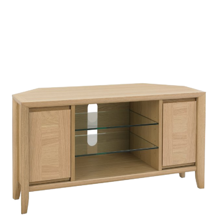 Bentley designs  Bergen Oak Corner Entertainment Unit