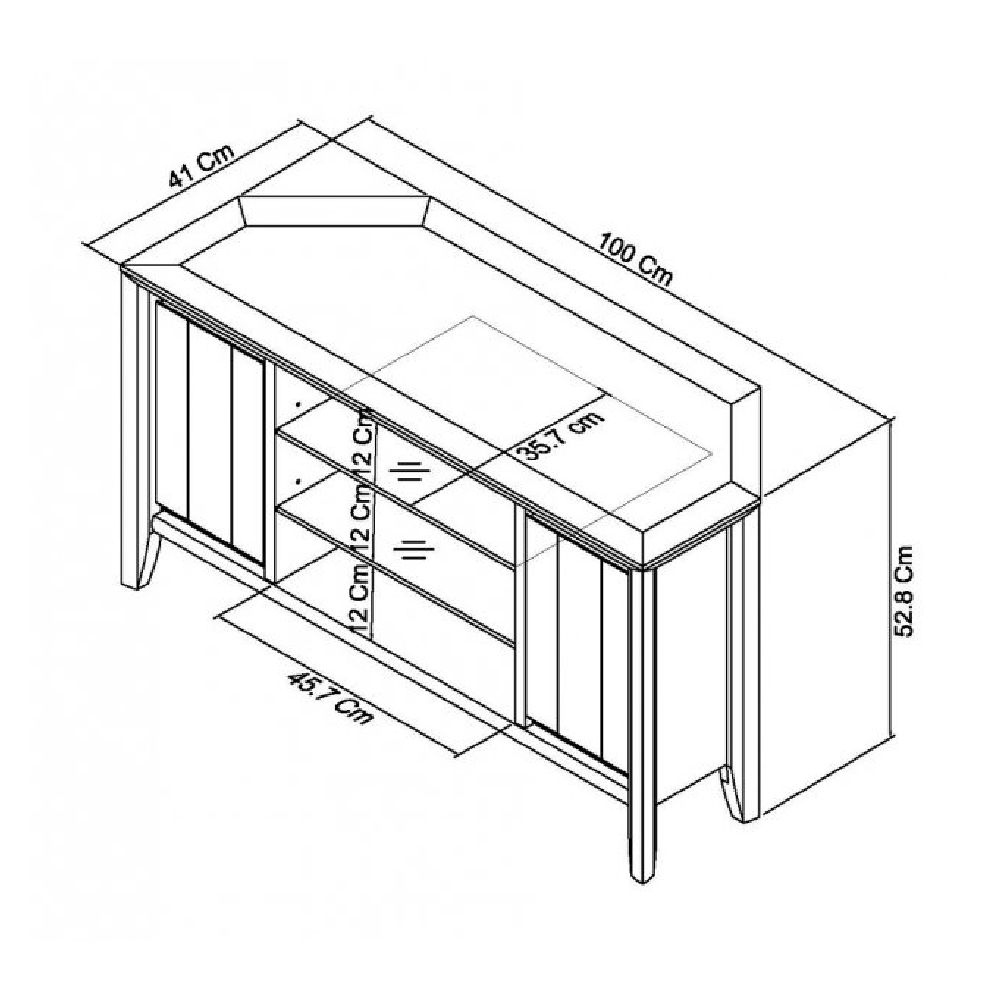 Bentley designs  Bergen Oak Corner Entertainment Unit