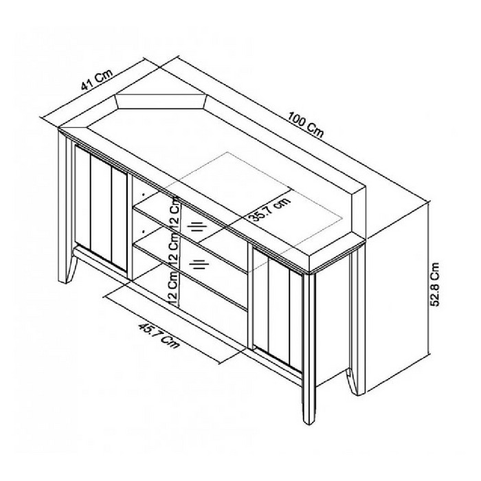 Bentley designs  Bergen Oak Corner Entertainment Unit