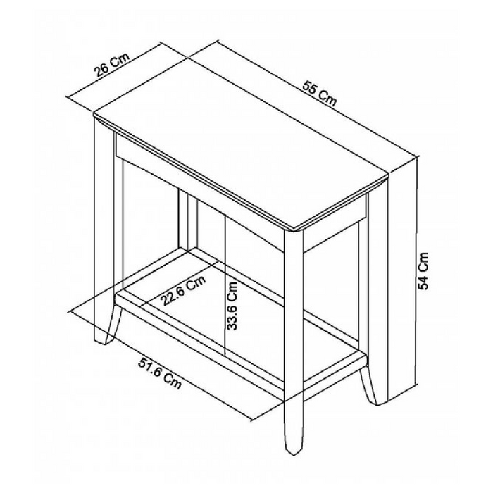 Bentley Designs Bergen Oak Side Table