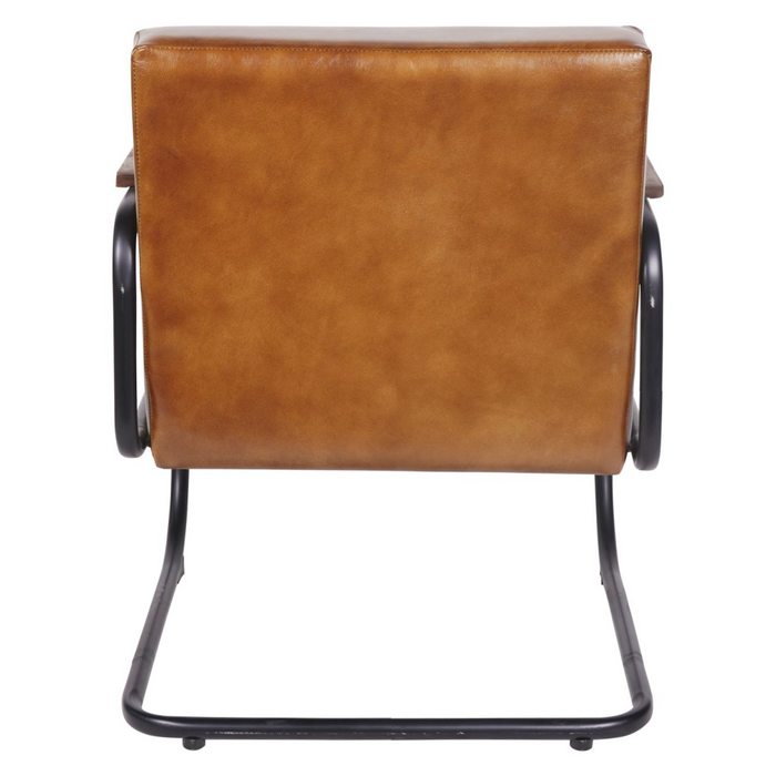 Henrick Occasional Leather Chair is Cognac