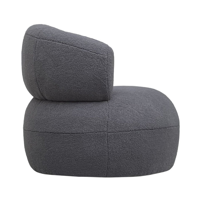 Luna Occasional Chair in Boucle Grey