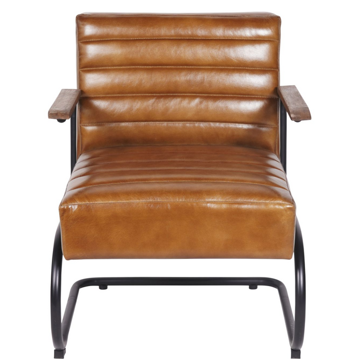 Henrick Occasional Leather Chair is Cognac